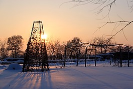 夕阳,黄昏,温暖