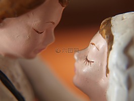 圖,婚禮,吻