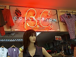 店,模特,跡象