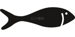 魚,圖形,黑色