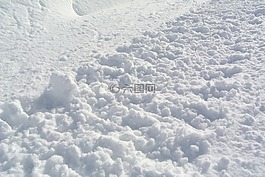 雪,白,冬季
