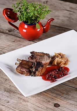 costillar,野猪,肉类