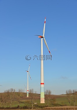 windräder,能源,生态能源