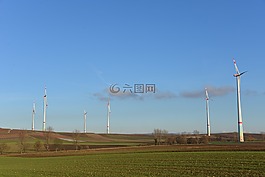 windräder,能源,生态能源