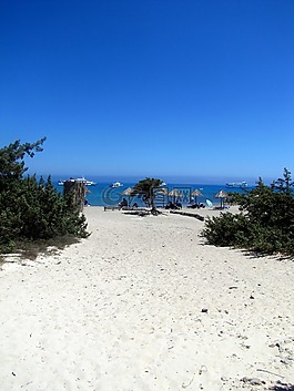海灘,沙,crissi 島