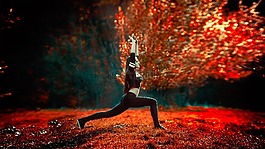 女運動家,瑜伽,體育