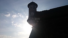 堡壘,天空,溶膠