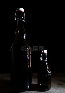 瓶,啤酒瓶,喝