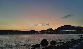 發(fā)光,海,日落