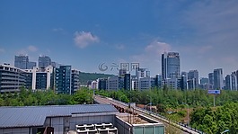 重慶,藍天,房屋