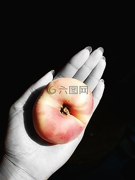 黑,灰色,手