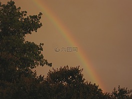 彩虹,弧,多彩