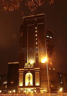 建筑,霓虹燈,里程碑