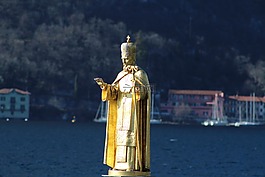 雕像圣尼古拉,雕像,金属
