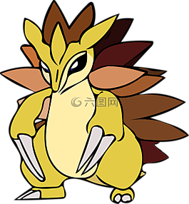 寵物小精靈,sandslash,口袋妖怪去