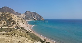 粉红海滩,海,地平线