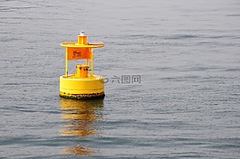 海,浮標,孤