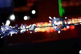 散景,光,夜