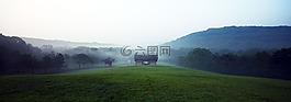 房子,天空,多云