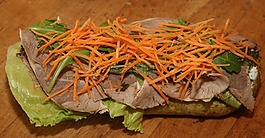 三明治,羊腿,羊肉
