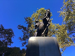 雕像,公園,城市