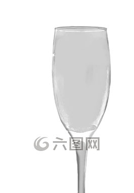 香檳酒杯,透明,孤立