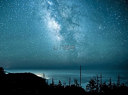 星星,景觀,夜
