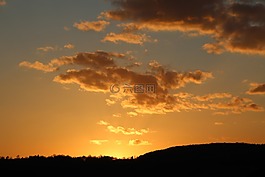 日落,abendstimmung,太陽
