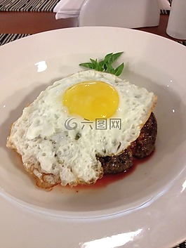 汉堡,鸡蛋,美味