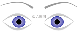 眼睛,眉毛,藍色的眼睛