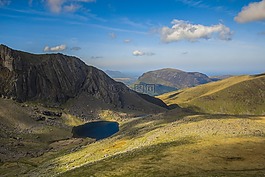 湖,岩,山