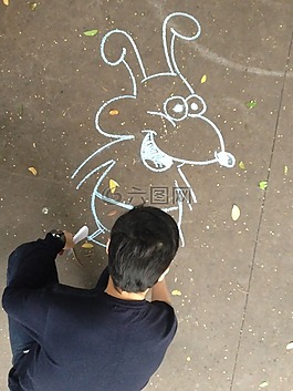 動畫,藝術家,狗