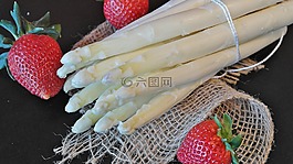 蘆筍,草莓,春天