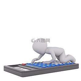 計算,白人男性,3d模型