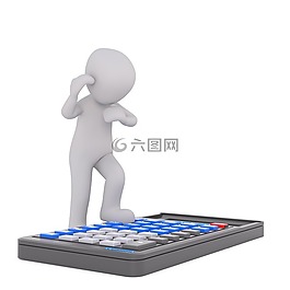 計算,白人男性,3d模型