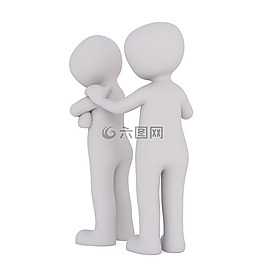 传真,白人男性,3d模型