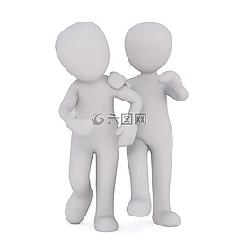 傳真,白人男性,3d模型