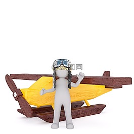 传真,白人男性,3d模型