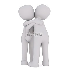 傳真,白人男性,3d模型