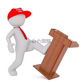 傳真,白人男性,3d模型