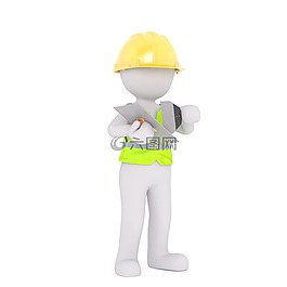 傳真,白人男性,3d模型
