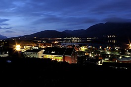 夜,查看,格陵兰