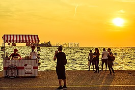 供應商亭,釀酒,海濱長廊