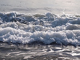 波,潮汐,海