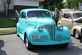 藍(lán)色的車,自動,車輛