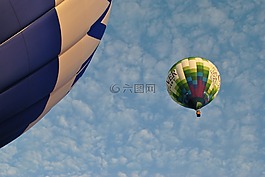 熱氣球,飛行,空氣