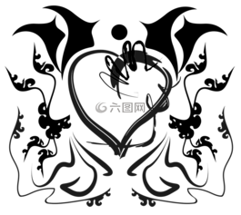 哈特,圖像,心中
