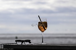 雞尾酒,海,眼鏡