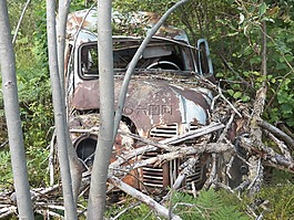 車,垃圾,銹