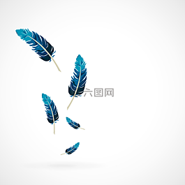 春天,蓝色,矢量